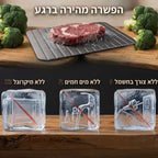 מגש אלומיניום להפשרת מזון מהירה