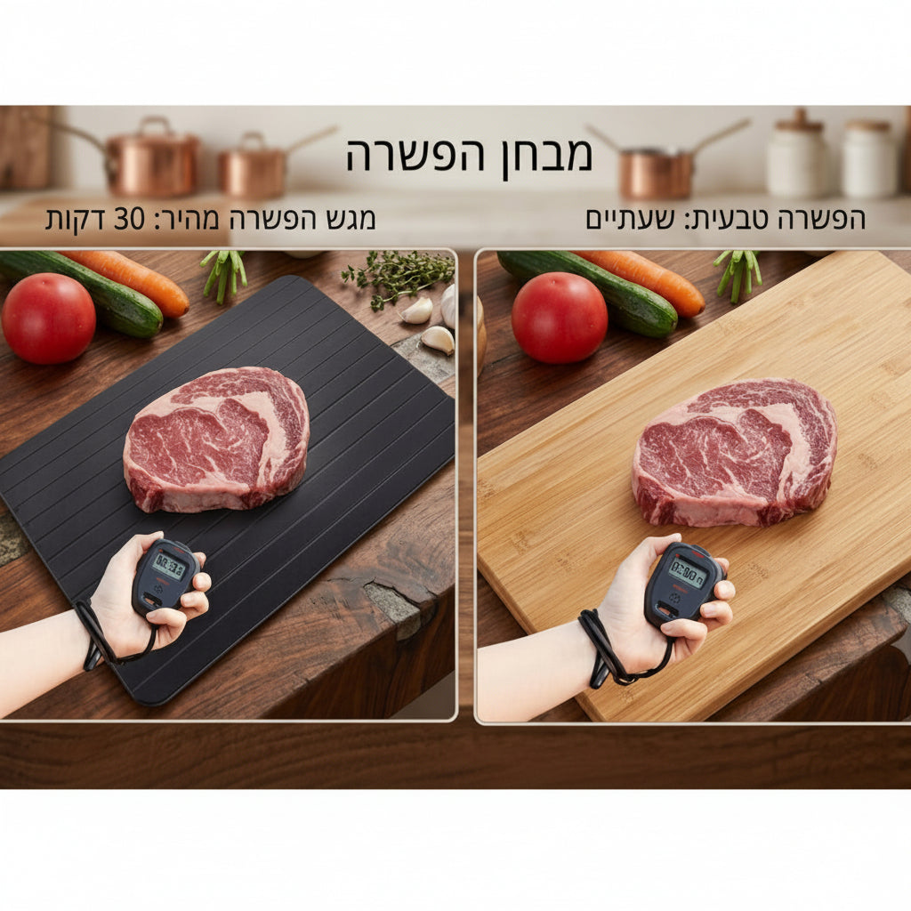 מגש אלומיניום להפשרת מזון מהירה